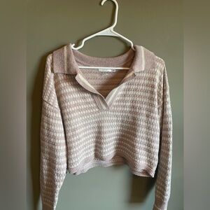 Lush Collared Sweater, Size Small